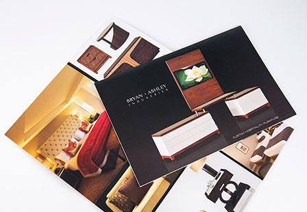 100LB Gloss Cover<br/>w/ Satin Coating Brochures & Flyers