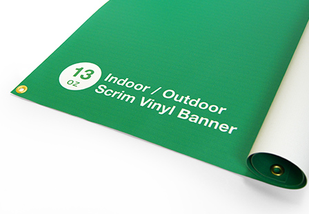 13oz Indoor / Outdoor Scrim Vinyl Banners