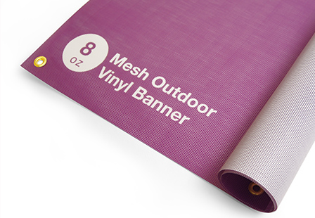 8oz Mesh Outdoor Vinyl Banners