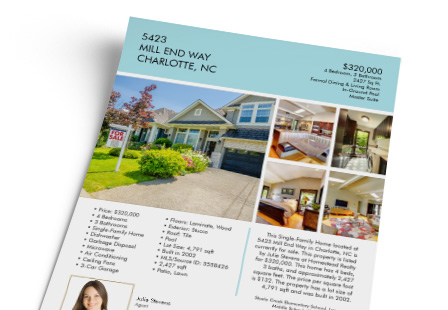 Velvet Laminated Sell Sheets