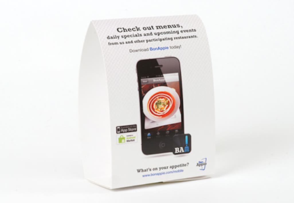 custom table tent printing and design primoprint